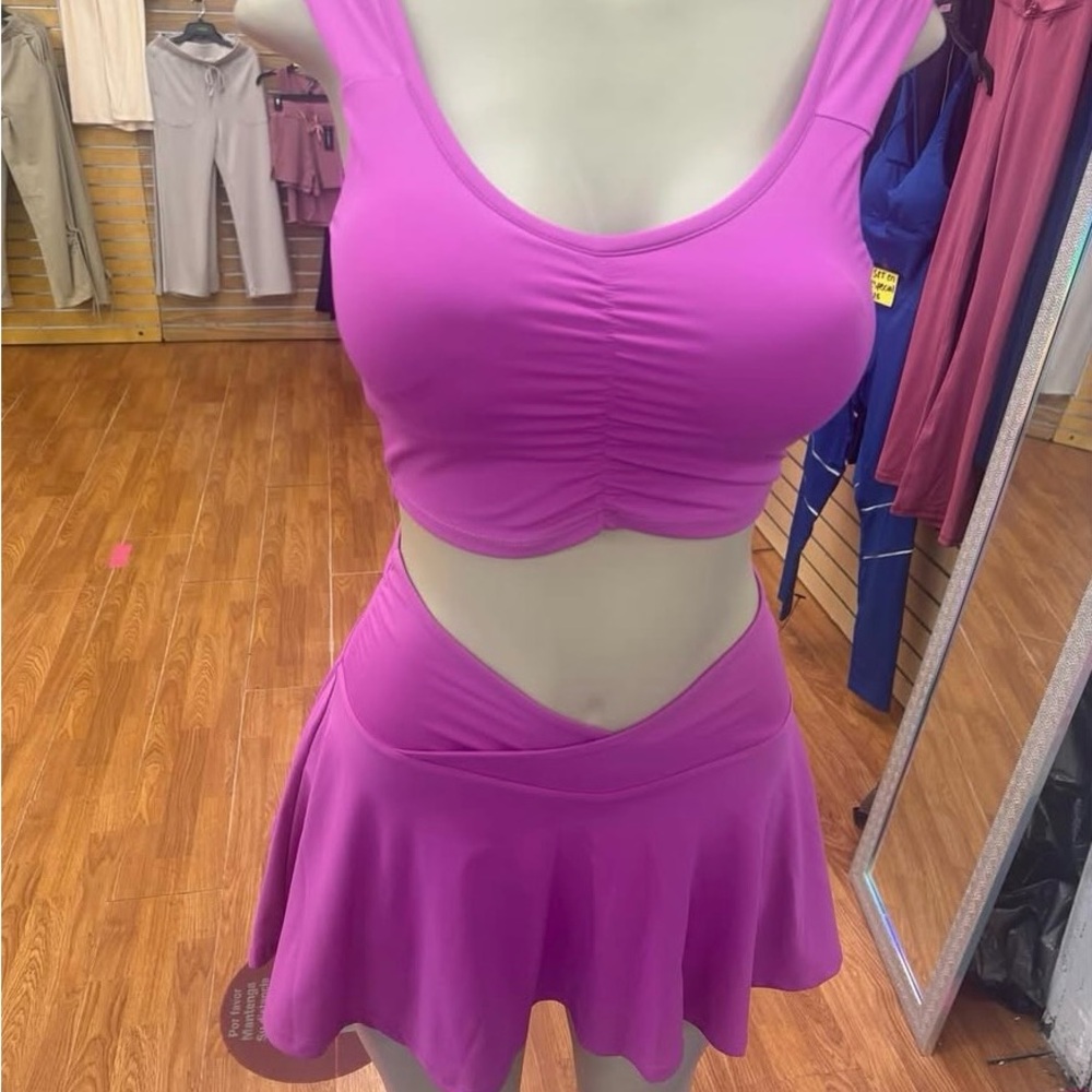 Vibrant Pink Women's Skirt set